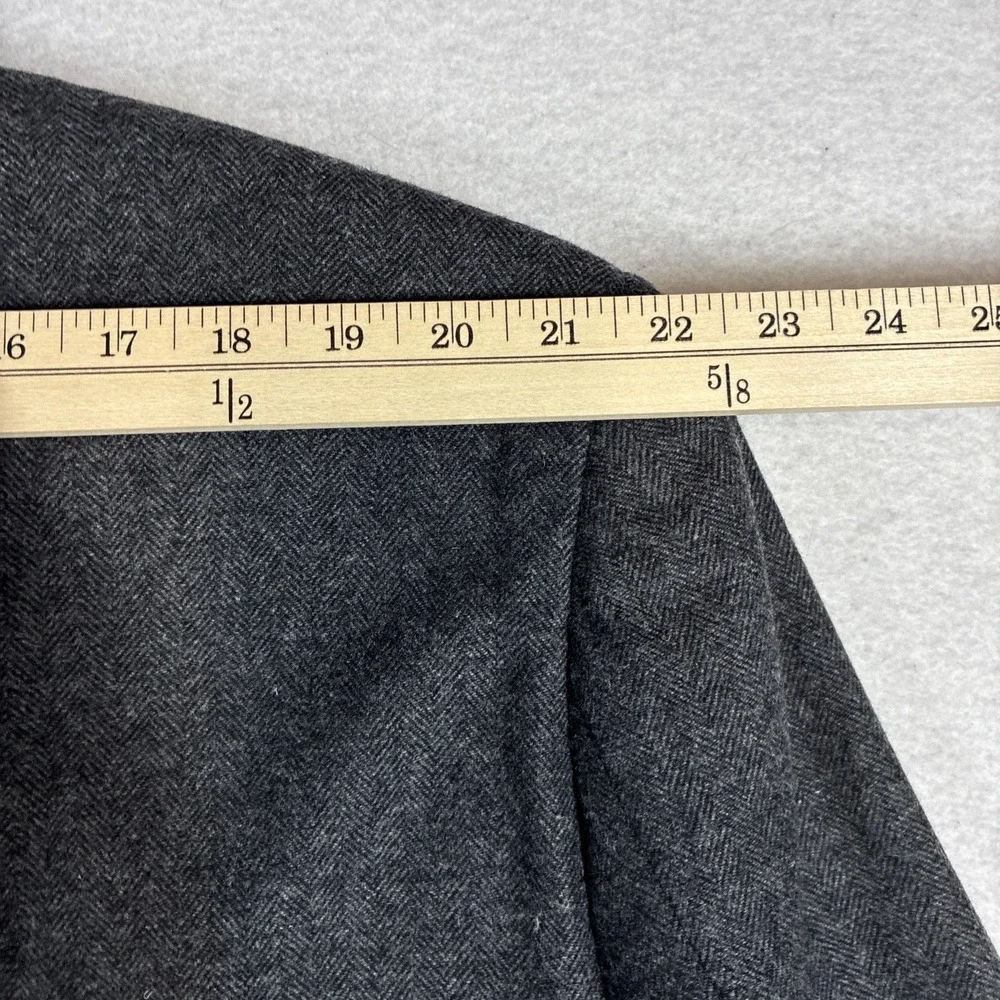 Combatant Gentlemen Charcoal Gray Tollegno 1900 Wool Blazer Mens 50R Slim